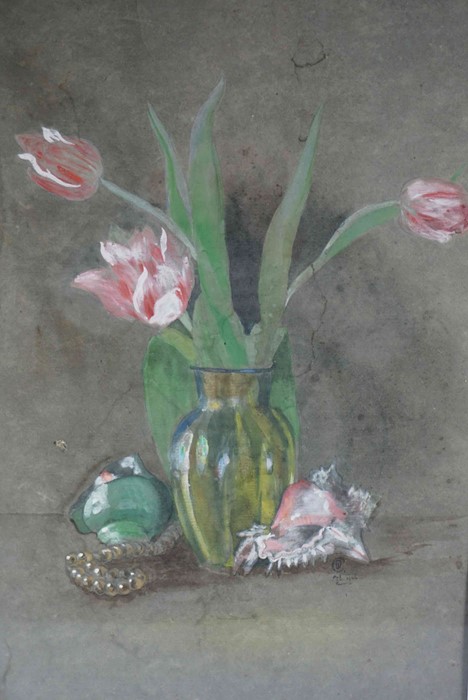 Dorothy Coleman (British) "Still Life of Flowers in a Vase" Watercolour, Initialled DC, 46cm x 29.