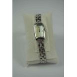 Tissot Ladies Stainless Steel Wristwatch, Sapphire Crystal, Water resistant, Having a flexible