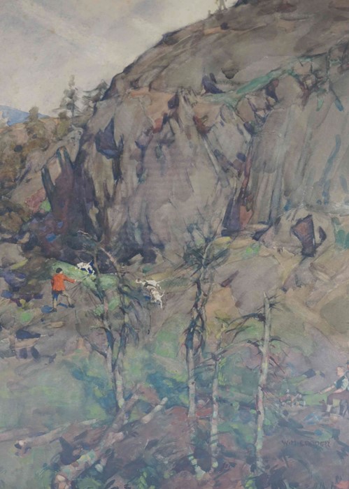 William Heaton Cooper (1903-1995) "Coniston Foxhounds in Anthony Chapman,s Day in Loughrigg" - Image 3 of 8