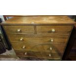 Oak Chest of Drawers, circa 19th century and later, Having two small drawers above three long