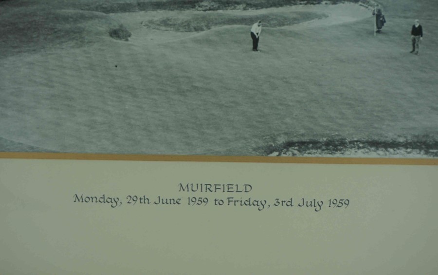 Golfing Memorabilia, "Muirfield" Monday, 29th June 1959 to Friday, 3rd July 1959", Black and White - Image 2 of 3