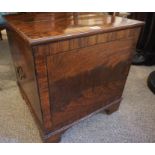 Mahogany Box, circa 19th century, Converted from a Wine Cooler, With converted interior, Having gilt