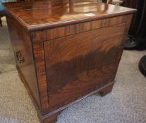 Mahogany Box, circa 19th century, Converted from a Wine Cooler, With converted interior, Having gilt