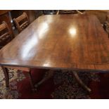 Regency Mahogany Breakfast Table, circa early 19th century, Having a Snap action top, Raised on