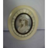 French Portrait Miniature of Musrchet Beresford, circa early 19th century, In original Ivory and