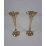 Pair of Late Victorian Silver Soli Fleurs, Hallmarks for Horace Woodward & Co Ltd, London 1900-01,
