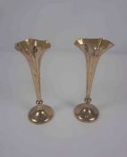 Pair of Late Victorian Silver Soli Fleurs, Hallmarks for Horace Woodward & Co Ltd, London 1900-01,