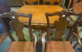 Modern Dining Table with Four Chairs, Table 79cm high, 135cm long, 91cm wide, Also with a Drop