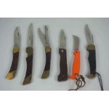 G.Ibberson & Co Sheffield, Folding Knife, Also with five assorted Folding Pocket Knifes, One example