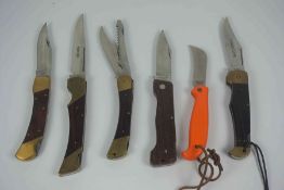 G.Ibberson & Co Sheffield, Folding Knife, Also with five assorted Folding Pocket Knifes, One example