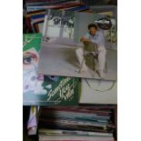 Two Boxes of Vinyl LPs, Mainly Pop themed, circa 1980s, Also with some 7 inch examples