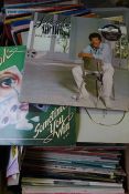 Two Boxes of Vinyl LPs, Mainly Pop themed, circa 1980s, Also with some 7 inch examples