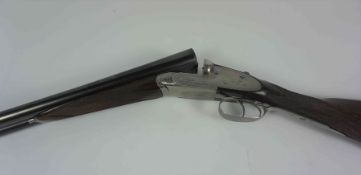 Joseph Lang & Sons of London, Sidelock Ejector Shotgun, 12 Guage, Having a Silver ferule to the