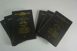 Quantity of Welsh Black Cattle Herd Books, From Volumes 50 to 96, Bound in black hardback with