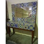 Modern Console Table, Having two small drawers, With matching Wall Mirror, Table 80cm high, 118cm