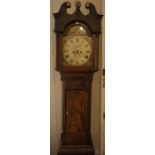 S.Warnock of Saintfield Northern Ireland, Mahogany Eight Day Longcase Clock, circa early 19th