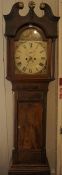 S.Warnock of Saintfield Northern Ireland, Mahogany Eight Day Longcase Clock, circa early 19th