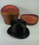 R.W. Forsyth of Edinburgh, Vintage Black Silk Top Hat, Internal Dimensions 14cm high, 16cm long,