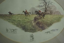 Nigel Hemming, Set of Four Hunting Prints, Signed in pencil, Dated 85, 86, 37cm x 26.5cm, (4)