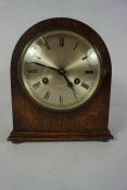 Oak Mantel Clock, Having a Twin Train movement, 23cm high