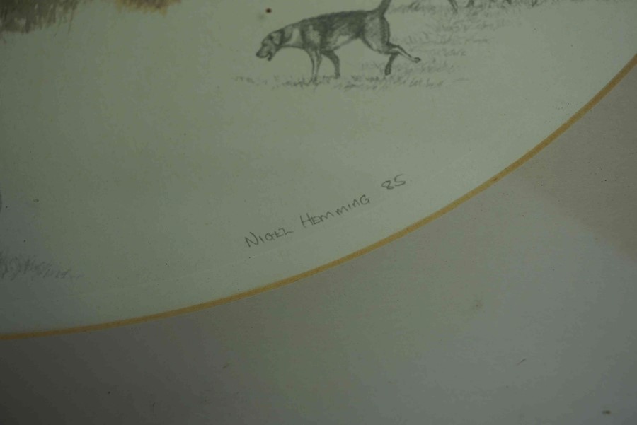 Nigel Hemming, Set of Four Hunting Prints, Signed in pencil, Dated 85, 86, 37cm x 26.5cm, (4) - Image 7 of 7