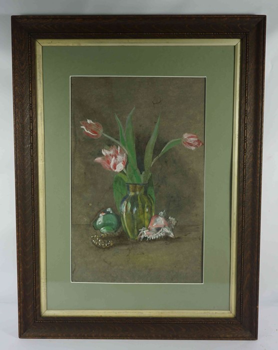 Dorothy Coleman (British) "Still Life of Flowers in a Vase" Watercolour, Initialled DC, 46cm x 29. - Image 3 of 4