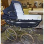 Vintage Pram by Marmet, 70cm high, 97cm wide, 47cm deep