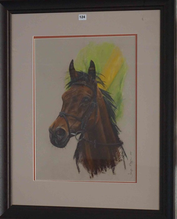 Denise Playfair (Contemporary) "Well Oiled at Kelso" Pastel, Signed and Dated 2011 to lower right, - Image 2 of 3