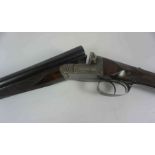 G.E. Bond of London, Boxlock Ejector Shotgun, 12 Guage, Having a Silver ferule to the Walnut