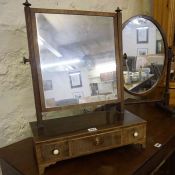 Georgian Mahogany Dressing Mirror, 57cm high, 45cm wide, Also with a Later Mahogany Dressing Mirror,