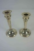 Two George V Silver Candlesticks, Hallmarks for Northern Goldsmiths & Co, Birmingham 1927-28,