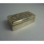 Dutch Silver Trinket Box, Having British silver hallmarks, Decorated with an embossed panel of a