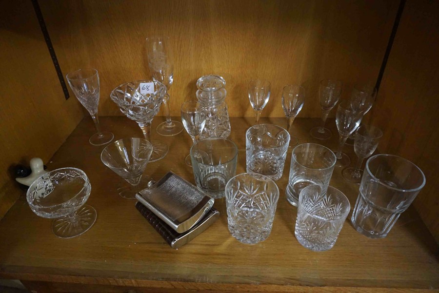 Mixed Lot of Crystal and Glass, To include a Decanter with stopper, Bowls, Vase, Wine and - Image 2 of 4