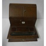 Oak Desk Stand, circa early 20th century, Having a Stationery Compartment, 31cm high, 34cm wide,