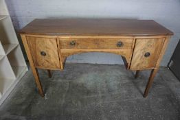 Regency Style Mahogany Sideboard, Having a single Drawer, Flanked with a Cellarette type Door,