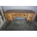 Regency Style Mahogany Sideboard, Having a single Drawer, Flanked with a Cellarette type Door,