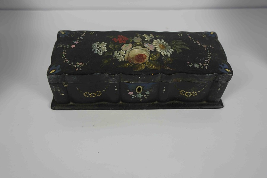 Mixed Lot of 19th Century and Later Collectables, To include a Papier Mache Box, Walnut Marquetry - Image 5 of 11