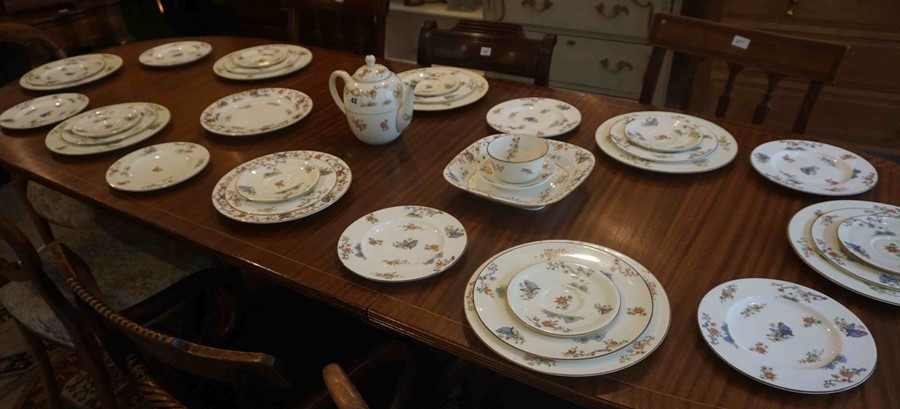 Royal Worcester "Chinese Style" Part Pottery Dinner and Tea Set, Decorated with panels of Pagodas, - Image 2 of 2