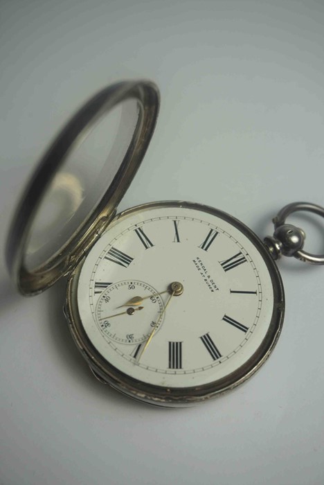 Kendal & Dent, Victorian Silver Cased Pocket Watch, Having a Subsidiary Seconds Dial - Image 3 of 3