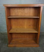 Pine Open Bookcase, 122cm high, 95cm wide, 35cm deep