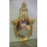 Neo Classical Style Wall Mirror, (20th century) 108cm high, 60cm wide