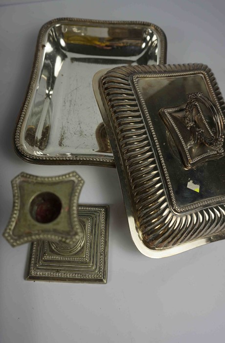 Mixed Lot of Silver Plated Wares, To include a pair of Entree Dishes with Covers, Pair of Walker & - Image 3 of 4