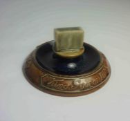 Doulton Lambeth Vesta / Ashtray, circa 19th century, Marked "King George IV" "Top Notch", Glazed