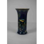 Carlton Ware Cylindrical Lustre Vase, Decorated with Birds on Branches, With Fir Cones and Berries