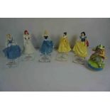 Five Royal Doulton Limited Edition Walt Disney Porcelain Figures, Comprising of "Snow White" HN