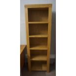 Modern Open Bookcase, 180cm high, 60cm wide, 32cm deep