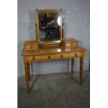 Dressing Table, circa early 20th century, Having two Drawers, 152cm high, 115cm wide,