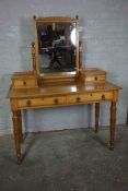 Dressing Table, circa early 20th century, Having two Drawers, 152cm high, 115cm wide,