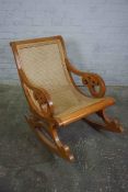 Modern Cane Rocking Chair, 82cm high