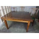 Mahogany Pull Out Dining Table, With Six Chairs, Table 76cm high, 183cm long, 107cm wide, Chairs